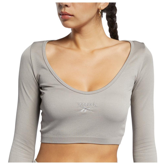 Reebok Γυναικεία μακρυμάνικη μπλούζα Crop Reebok Γυναικεία μακρυμάνικη μπλούζα Crop